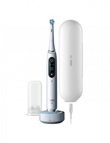 Oral-B  
         
       Electric Toothbrush iO10 Series Rechargeable, For adults, Number of brush heads included 1, Stardust White, Number of teeth brushing modes 7 image 1