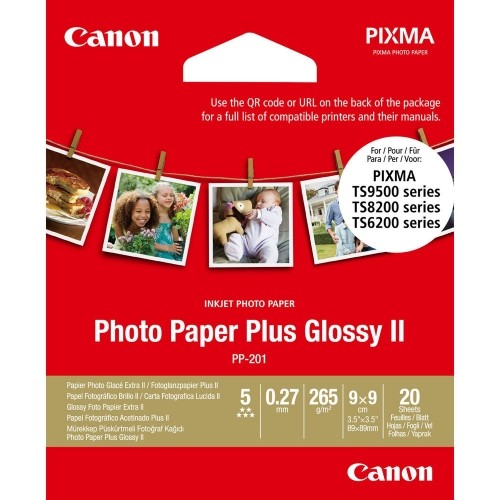 Глянцевая фотобумага Canon Plus Glossy II 9 x 9 cm image 1