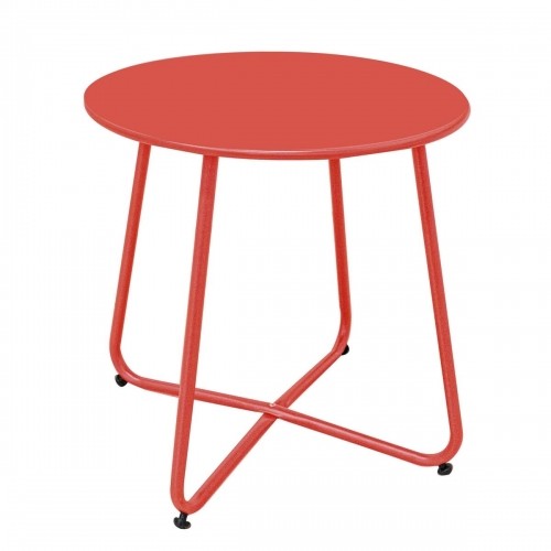 Bigbuy Home Вспомогательный стол Luna Красный Сталь 45 x 45 cm image 1