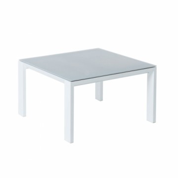 Bigbuy Home Centrālais galds Thais 70 x 70 x 41 cm Alumīnijs Balts