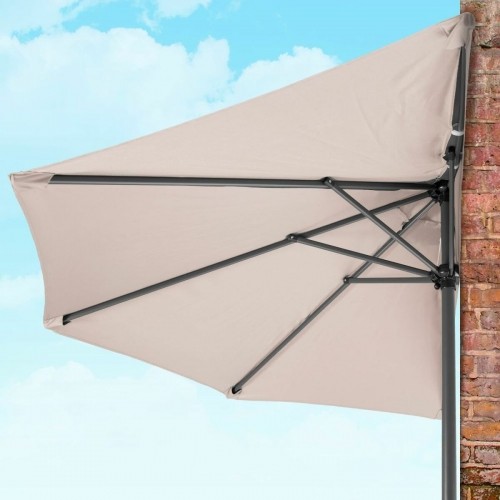 Bigbuy Home Пляжный зонт 240 x 125 x 250 cm Pelēkbrūns Alumīnijs image 2