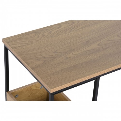 Вспомогательный стол DKD Home Decor 55 x 35 x 55 cm Натуральный Чёрный Металл Деревянный MDF image 2