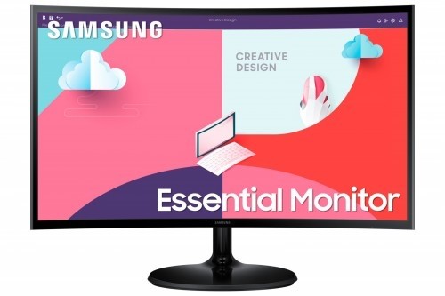 Samsung Monitor 24 inch LS24C360EAUXEN VA 1920x1080 FHD 16:9 1xD-sub 1xHDMI 4 ms (GTG) zakrzywiony 2 lata d2d image 1