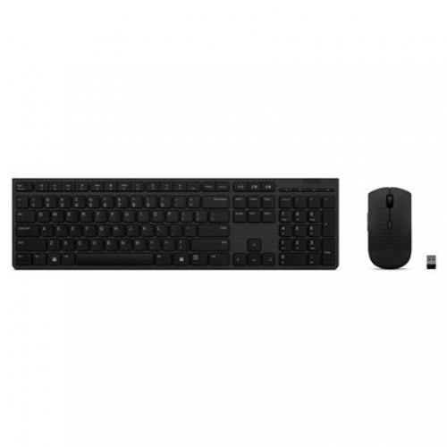 Lenovo Professional Wireless Rechargeable Keyboard and Mouse Combo Nordic Grey image 1