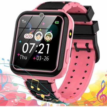 Bigbuy Tech Viedpulkstenis Rozā SOS IP67 (Atjaunots C)