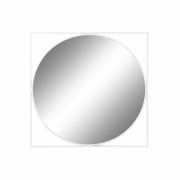Настенное зеркало DKD Home Decor 85,5 x 3 x 85,5 cm Стеклянный Белый Железо