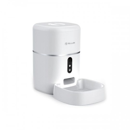 Tellur Smart WiFi Pet Feeder, UltraHD Camera, 4L white image 1