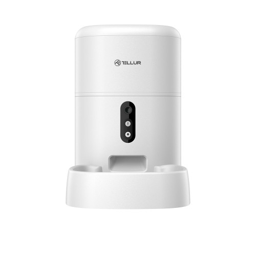 Tellur Smart WiFi Pet Feeder, UltraHD Camera, 4L white image 4