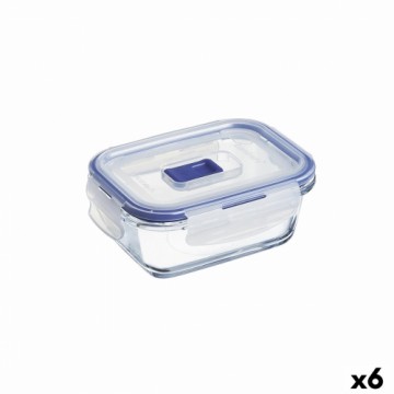 Герметичная коробочка для завтрака Luminarc Pure Box Active 380 ml 12 x 9 cm Двухцветный Cтекло (6 штук)