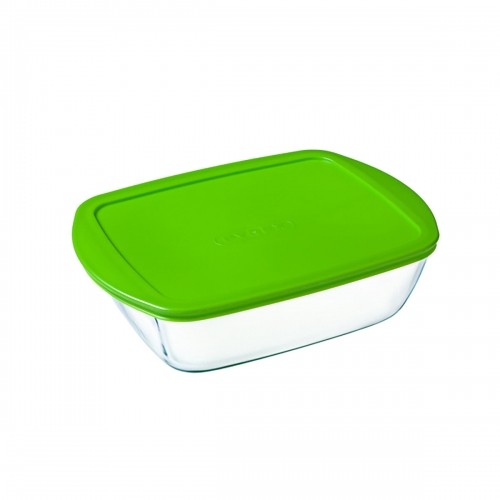 Taisnstūra Pusdienu kastīte ar Vāku Pyrex Cook & Store Zaļš 1,1 L 23 x 15 x 7 cm Silikona Stikls (6 gb.) image 2