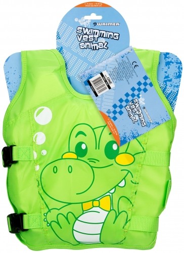 Swimming vest for children WAIMEA 52ZB GGZ 3-6 years 18-30 kg Green/Yellow/Black image 3