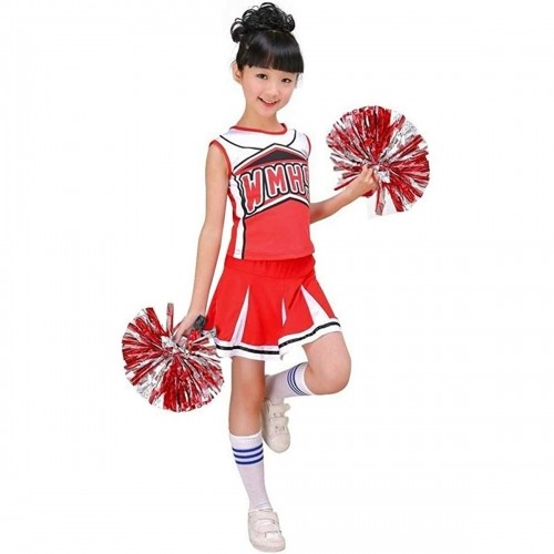 Bigbuy Kids Kostīms Cheerleader Sarkans 150 cm (Atjaunots B) image 1