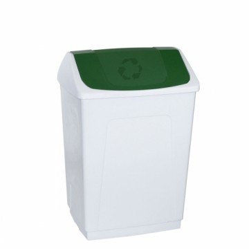 Atkritumu tvertne Denox Balts Zaļš 55 L