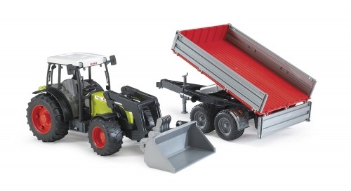 Bruder Professional Series Claas Nectis 267 F with Frontloader and Tipping Trailer Highlights (02112) image 1