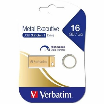 Pendrive Verbatim Metal Executive Позолоченный 16 Гб
