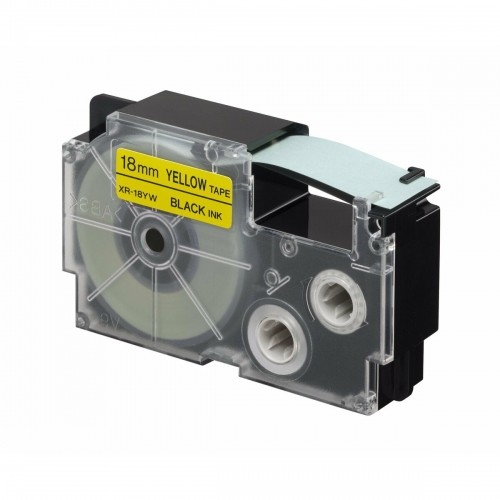Laminēta lente iekārtu marķēšanai Casio XR-18YW Melns Dzeltens image 1