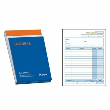 Invoice Book DOHE 50068D 1/8 100 Loksnes (10 gb.)