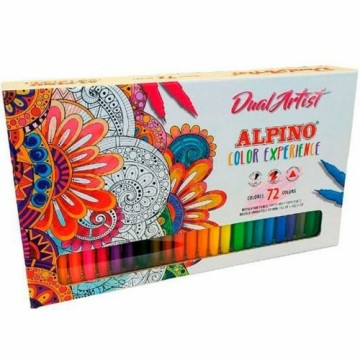 Набор маркеров Alpino Dual Artist Разноцветный (72 Предметы)