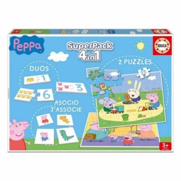 Izglītojošā Spēle Peppa Pig SuperPack 4 in 1 Educa