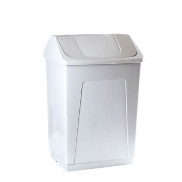 Atkritumu tvertne Denox Balts Granīts 55 L