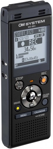 Olympus OM System audio recorder WS-883, black image 2