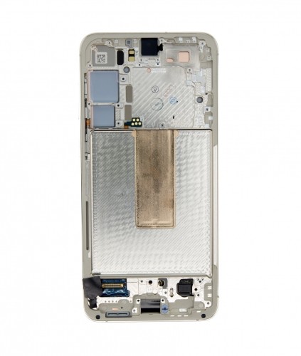 LCD display + Touch Unit + Front Cover Samsung S916 Galaxy S23+ Cream (Service Pack) image 1