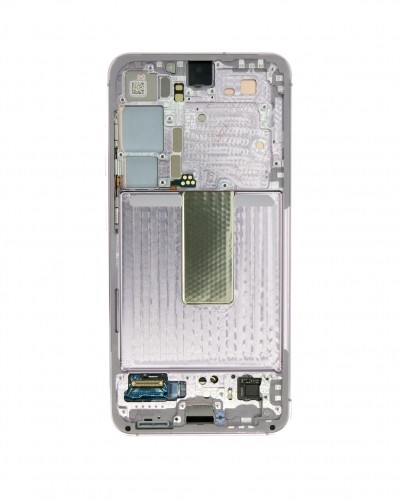 LCD display + Touch Unit + Front Cover Samsung S911 Galaxy S23 Lavender (Service Pack) image 1