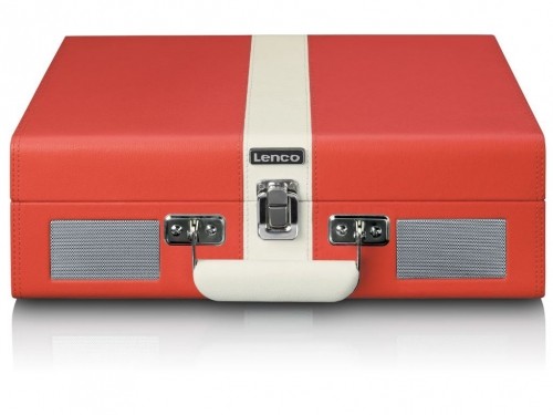 Lenco CLASSIC PHONO TT-110RDWH - TURNTABLE WITH BLUETOOTH® RECEPTION AND BUILT IN SPEAKERS - RED WHITE image 4