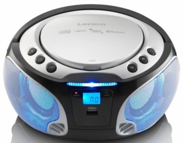 Portable stereo FM radio with CD player Lenco SCD550SI