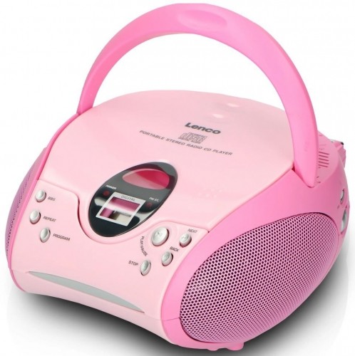 Portable stereo FM radio with CD player Lenco SCD24P image 2
