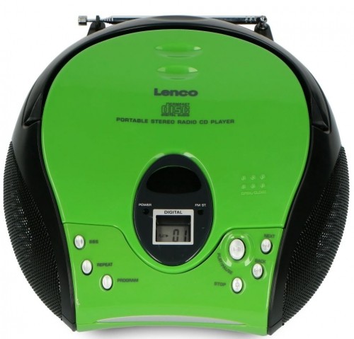 Portable stereo FM radio with CD player Lenco SCD24GB image 1