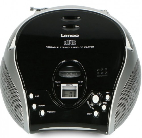 Portable stereo FM radio with CD player Lenco SCD24BS image 1