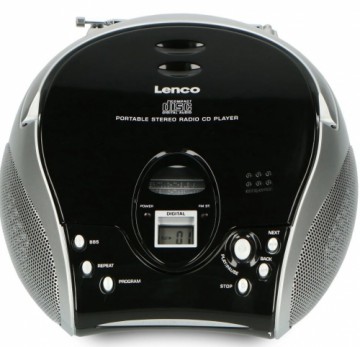 Portable stereo FM radio with CD player Lenco SCD24BS