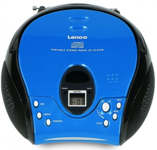 Portable stereo FM radio with CD player Lenco SCD24BB image 1