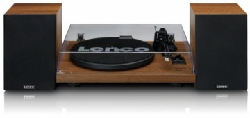 LENCO LS-480WD - RECORD PLAYER WITH BUILT-IN AMPLIFIER AND BLUETOOTH® PLUS 2 EXTERNAL SPEAKERS