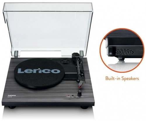 LENCO LS-10BK - TURNTABLE WITH BUILT-IN SPEAKERS - BLACK image 4