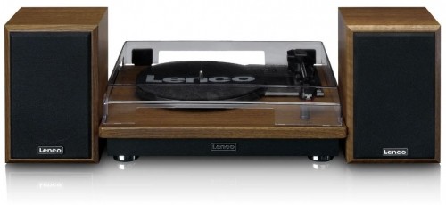 LENCO LS-100WD - TURNTABLE WITH 2 EXTERNAL SPEAKERS - WOOD image 2