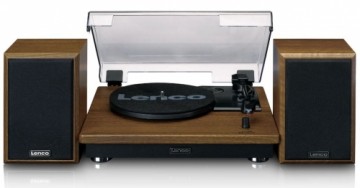 LENCO LS-100WD - TURNTABLE WITH 2 EXTERNAL SPEAKERS - WOOD
