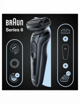 Braun  
         
       Shaver 61-N4500cs	 Operating time (max) 50 min, Wet&Dry, Black