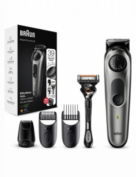 Braun  
         
       Beard Trimmer BT5365 Cordless and corded, Operating time (max) 100 min, Number of length steps 39, Li-Ion, Black/Silver