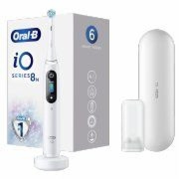 Oral-B  
         
       Electric Toothbrush iO8 Series Rechargeable, For adults, Number of brush heads included 1, Number of teeth brushing modes 6, White Alabaster