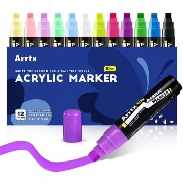 Акриловые маркеры ARRTX, 12 цвета