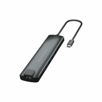 USB Centrmezgls Conceptronic DONN06G Pelēks 9-in-1