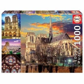 Puzle un domino komplekts Educa Notre Dame 1000 Daudzums