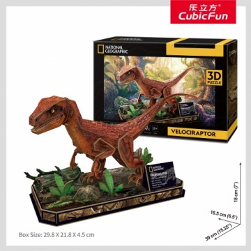 Cubicfun CUBIC FUN National Geographic 3D Puzle Velociraptors