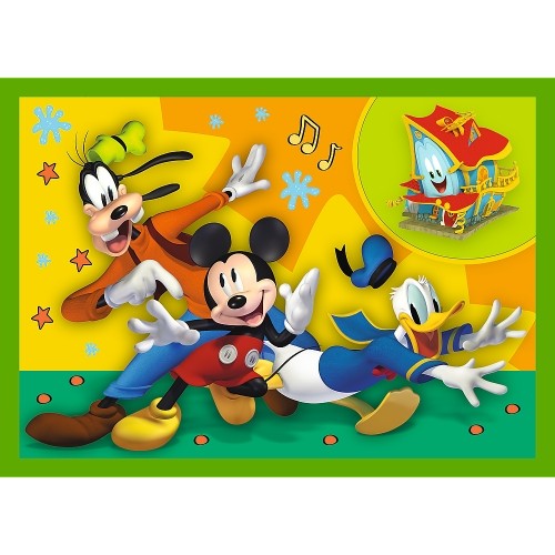 Disney TREFL MICKEY MOUSE Pužļu komplekts 4in1, 12+15+20+24 gab. image 3