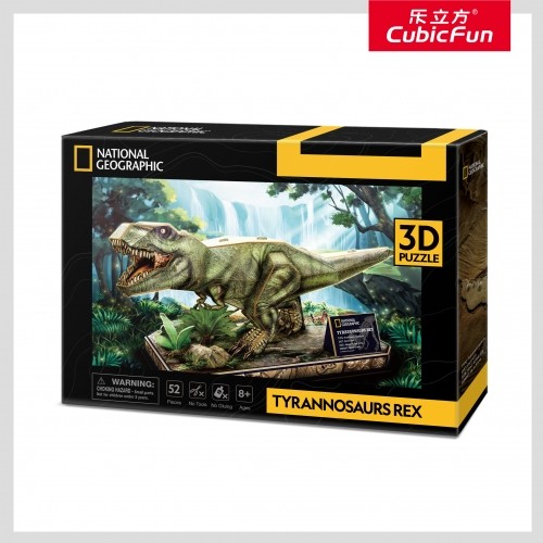 Cubicfun CUBIC FUN National Geographic 3D Puzle Tiranozaurs Rekss image 1