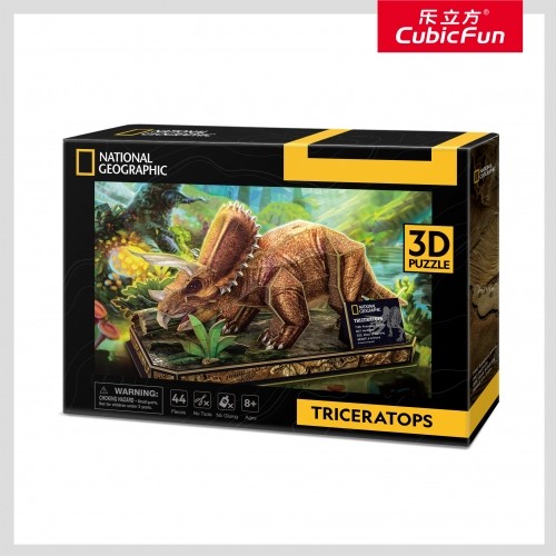 Cubicfun CUBIC FUN National Geographic 3D Puzle Triceratopss image 2