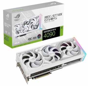 Asus  
         
       Graphics Card||NVIDIA GeForce RTX 4090|24 GB|GDDR6X|384 bit|PCIE 4.0 16x|2xHDMI|3xDisplayPort|ROG-STRIX-RTX4090-O24G-WH