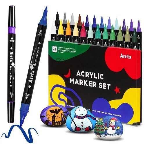 Acrylic Marker Pens ARRTX, 24 Colours image 1